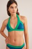 Boden Neckholder-Bikini-Top mit Bahnendesign