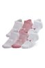 White Under Armour Under Armour Essential No Show Socks 6 Pack