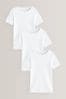 White Short Sleeve Vest 3 Pack (1.5-16yrs)