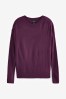 <span>Violett</span> - Kuscheliger, langärmeliger Pullover mit Rundhalsausschnitt, Regular