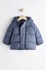 Tan Brown Hooded Baby Puffer Jacket (0mths-2yrs)