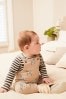 Neutral Baby Printed Dungarees And Jersey Bodysuit Set (0mths-2yrs)