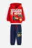 Red Digger Character Hoodie And Joggers Set (3mths-7yrs)