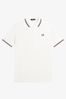Rose Pink/Black Fred Perry Mens Twin Tipped Polo Shirt
