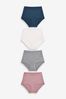 Pastel Colours Cotton Rich Knickers 4 Pack, Full Brief