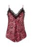 Red Ann Summers Cerise Lace and Satin Cami Pyjama Set