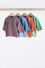 Blue/Grey Long Sleeve Baby T-Shirts 4 Pack