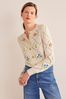 Boden Cotton Embroidered Cardigan