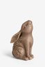 Brown Carved Hare Bookend Ornament