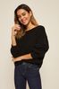 <span>Grau</span> - Friends Like These Knitted Off The Shoulder Jumper, Regular