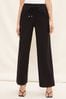 Black Friends Like These Wide Leg Trouser With Linen