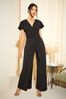 Friends Like These Short Sleeved Wrap Jumpsuit, Petite