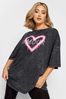Black Yours Curve Boxy T-Shirt