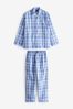 Polo Ralph Lauren Blue Cotton Check Pyjama Set