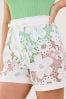 Accessorize White Lace Flower Shorts