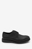 Black Cleated Lace-Up Derby Shoes, Regular Fit