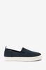 Navy Blue Slip-On Canvas Shoes