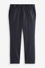 Black Signature 100% Wool Trousers With Motion Flex Waistband, Regular Fit
