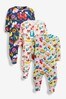 Floral Baby Sleepsuits 3 Pack (0-2yrs)