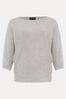 Phase Eight Grey Cristine Batwing Knit Jumper