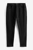 Solid Black Slim Tapered Classic Stretch Jeans