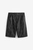 <span>Schwarz</span> - Knielange Shorts aus Leinengemisch, Regular/Langgröße