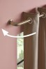 Brushed Silver Next Ultimate Extendable Room Darkening Curtain Pole
