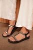 Black Skechers Meditation Womens Sandals
