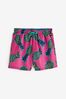 Pink Pineapple Printed Swim Shorts