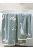 Teal Blue Goose And Friends 100% Cotton Towel