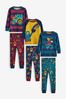Blue/Green/Yellow Animals Snuggle Pyjamas 3 Pack (9mths-12yrs)