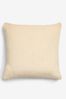 Light Natural Soft To Touch Plush Faux Fur Cushion, 50 x 50cm