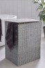 Grey Plastic Wicker Laundry