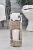 Natural Wicker Toilet Roll Stand and Store