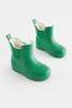 Bright Green Warm Lined Ankle Wellies