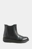 Black Yours Curve Extra-Wide Fit Wedge Chelsea Boots
