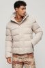 Nude Superdry Hooded Microfibre Sports Puffer Jacket