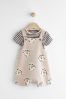Mineral Safari Baby Jersey Dungarees and Bodysuit Set (0mths-2yrs)