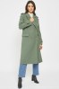 Green NOISY MAY Double Breasted Tailored Trench Coat