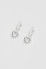 Simply Silver 925 Cubic Zirconia Open Heart Earrings
