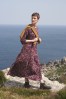 Pink Seasalt Cornwall Line Strokes Tiered Jersey Dress