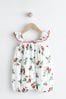 Red/White Strawberry Baby Woven Romper (0mths-2yrs)