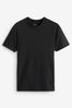 Black Muscle Fit Essential Crew Neck T-Shirt
