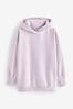 Lilac Purple Oversized Relaxed Fit Active Longline Overhead Hoodie