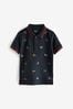 <span>Marineblau</span> - Kurzärmeliges Polo-Shirt mit Stickerei (3 Monate bis 7 Jahre)
