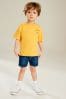 Yellow Simple Short Sleeve T-Shirt (3mths-7yrs)