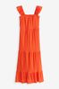F&F Orange The Edit Kelly Brook Broderie Midi Dress