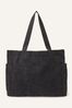 Accessorize Cord Shopper Black Bag