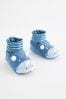 Green Dino Sensory Sock Top Baby Shoes (0-2mths)