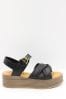 Black Blowfish Malibu Women's Linder-B Cross Flatform Sandals